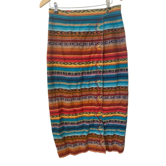 Sun River Clothing Co. Womens Vintage Southwestern Long Wrap Skirt Size Medium - Picture 2 of 6